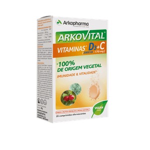 Arkovital Vit[d3 + C] Comp Eferv Frutos Vermelhos 20