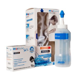 Rhinodouche Sistema Lavagem Nasal + Cart Lavagem Nasal Sal Xl 26x5g