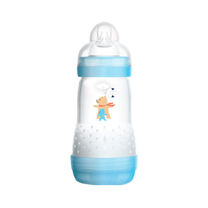Mam Biberão Easy Start Bib Plást Anti-cólica Azul 260ml Tet Silic 0m+
