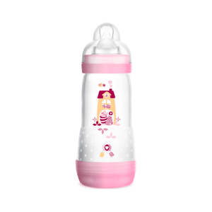 Mam Biberão Easy Start Bib Plást Anti-cólica Rosa 320ml Tet Silic 4m+