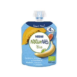 Naturnes Bio Pacotinho Banana/abóbora/cenoura 4m+ 90g