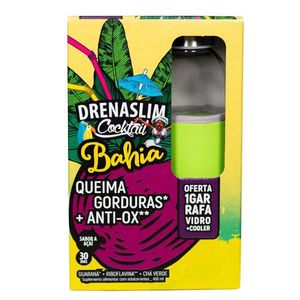 Drenaslim Cocktail Bahia Promo Sol Oral 450ml + Oferta Garrafa Vidro + Cooler