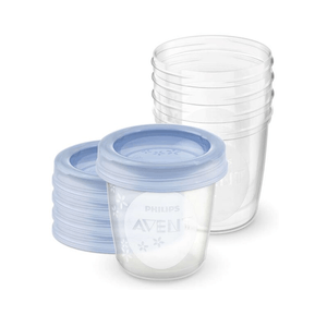 Avent Amamentação Copo Armazenamento Leite Materno 180ml C/ Tampa 5