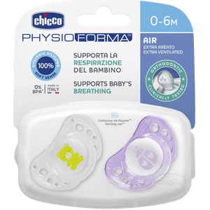 Chicco Chupeta Physio Air Chup Silic Rosa 0-6m 2