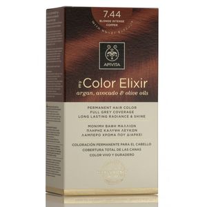 Apivita My Color Elixir Kit Coloração Permanente 7.44 Louro Cobre Intenso