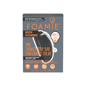 Foamie Men Barra Limpeza 3/1 Cabelo Corpo Rosto What a Man 90g