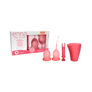 Enna Cycle Easy Cup Promo Copo Menstrual M 2 + Aplicador + Caixa Esterilizadora