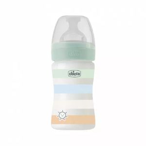 Chicco Biberão Well-being Bib Plást Azul/verde 150ml Tet Silic 0m+