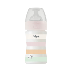 Chicco Biberão Well-being Bib Plást Branco/rosa 150ml Tet Silic 0m+
