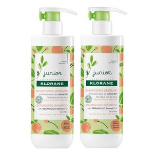 Klorane Petit Junior Promo Duo Champô Desembaraçador Pêssego 2x500ml + Preço Espec