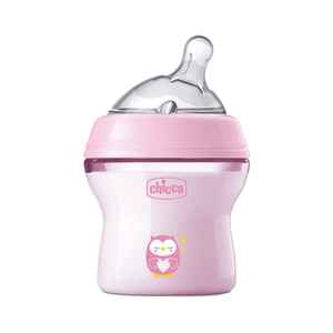Chicco Biberão Naturalfeeling Bib Plást Rosa Coruja/corações 150ml Tet Silic 0m+