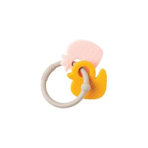 Nattou Silicone Mord C/ Anel Cinza Morango/pato