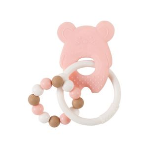 Nattou Silicone Mord C/ Anel Rato Rosa