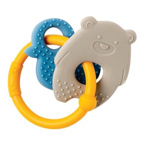 Nattou Silicone Mord C/ Anel Ocre Urso/pato