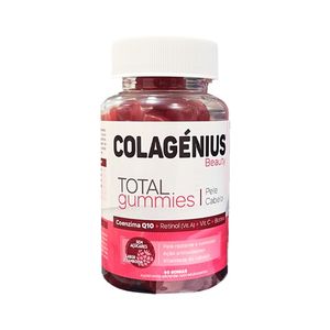 Colagénius Beauty Gomas Sabor Framboesa Total Gummies 60