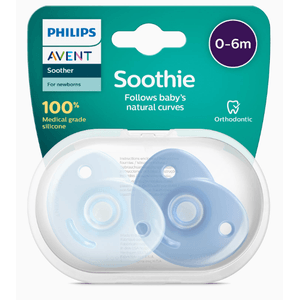 Avent Chupeta Soothie Chup Silic Menino 0-6m 2