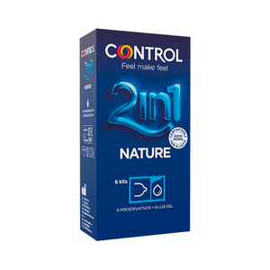 Control 2in1 Kit Preservativo Nature + Gel Lubrificante Nature 6
