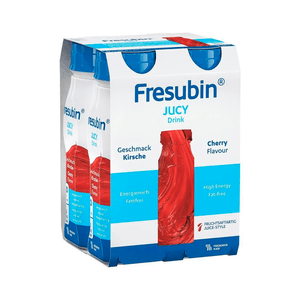 Fresubin Jucy Drink Sol Oral Hipercalórica S/ Lípidos S/ Fibra Cereja 4x200ml