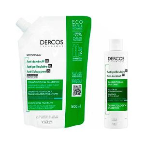 Dercos Technique Promo Champô Caspa Oleosa 400ml + Champô Caspa Oleosa Recarga 500ml + Desc 40%