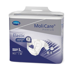 Molicare Premium Elastic Fralda 9 Gotas L 24