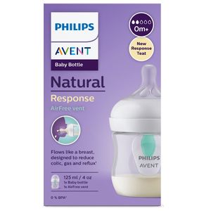 Avent Biberão Natural Response Airfree Vent Bib Plást 125ml Tet Silic 0m+