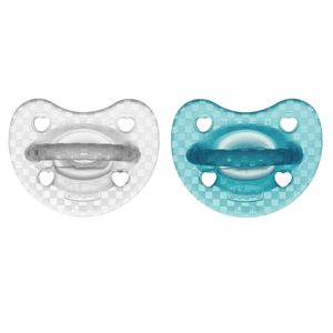 Chicco Chupeta Physio Chup Silic Luxe Azul/cinza 16-36m 2