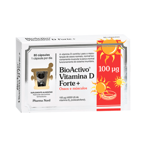 BioActivo Vitamina D Forte+ Cáps 80